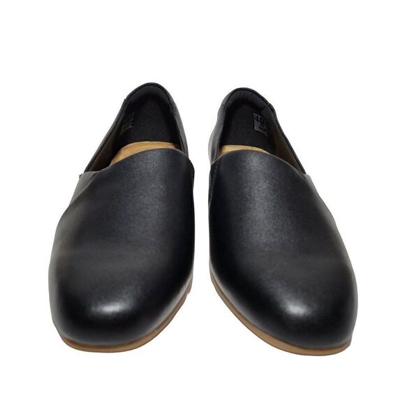 Clarks Collection Loafer Shoes Womens 8.5 W Black Leather Juliet Palm Slip On - Picture 6 of 14